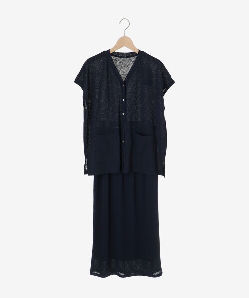 le.coeur blanc / ルクールブラン ロング・マキシ丈ワンピース | リネンタッチミラノリブセットアップ | 詳細20