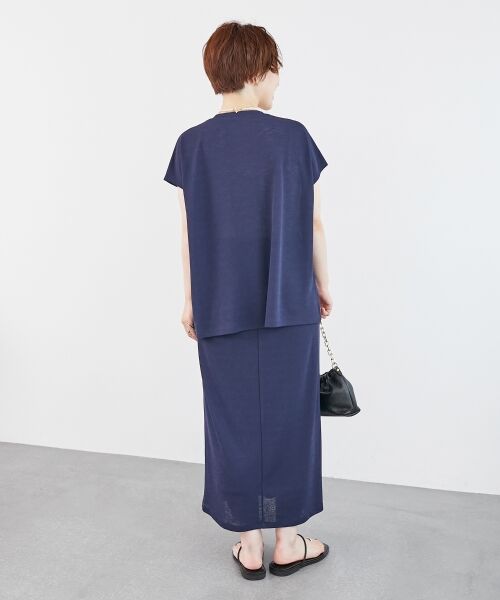 le.coeur blanc / ルクールブラン ロング・マキシ丈ワンピース | リネンタッチミラノリブセットアップ | 詳細23