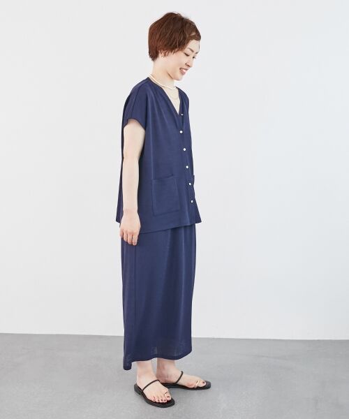 le.coeur blanc / ルクールブラン ロング・マキシ丈ワンピース | リネンタッチミラノリブセットアップ | 詳細24