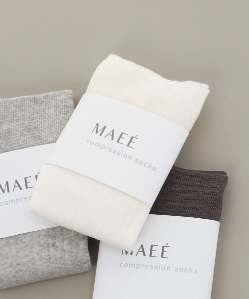 le.coeur blanc / ルクールブラン ソックス | MAEE 着圧コットンリブソックス | 詳細1