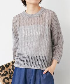 le.coeur blanc / ルクールブラン ニット・セーター | ハシゴ調透かし柄ホールガーメントニット