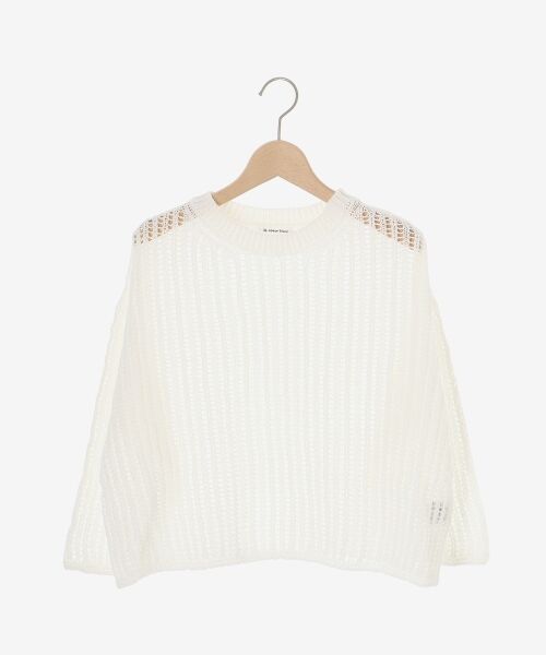 le.coeur blanc / ルクールブラン ニット・セーター | ハシゴ調透かし柄ホールガーメントニット | 詳細1