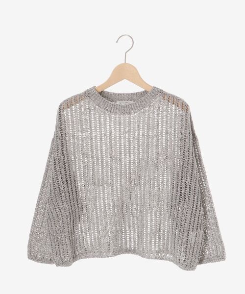le.coeur blanc / ルクールブラン ニット・セーター | ハシゴ調透かし柄ホールガーメントニット | 詳細13