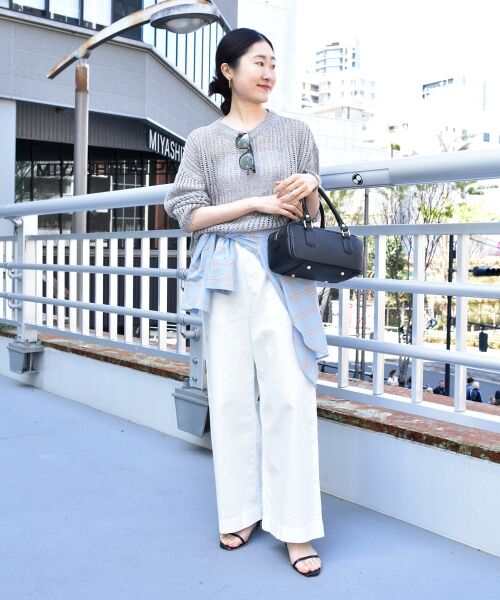 le.coeur blanc / ルクールブラン ニット・セーター | ハシゴ調透かし柄ホールガーメントニット | 詳細19