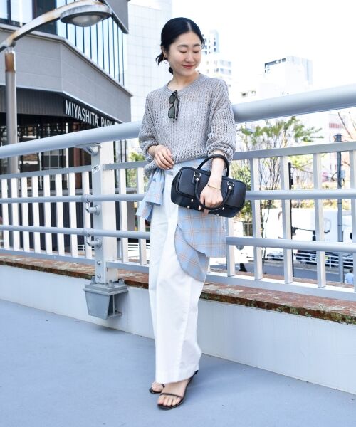 le.coeur blanc / ルクールブラン ニット・セーター | ハシゴ調透かし柄ホールガーメントニット | 詳細21