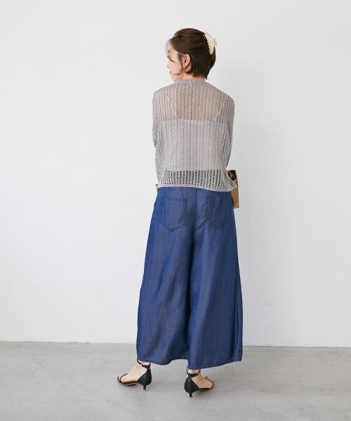 le.coeur blanc / ルクールブラン ニット・セーター | ハシゴ調透かし柄ホールガーメントニット | 詳細27