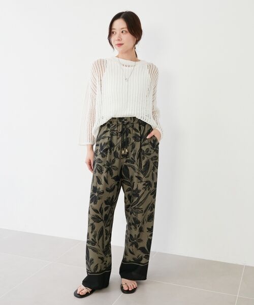 le.coeur blanc / ルクールブラン ニット・セーター | ハシゴ調透かし柄ホールガーメントニット | 詳細4