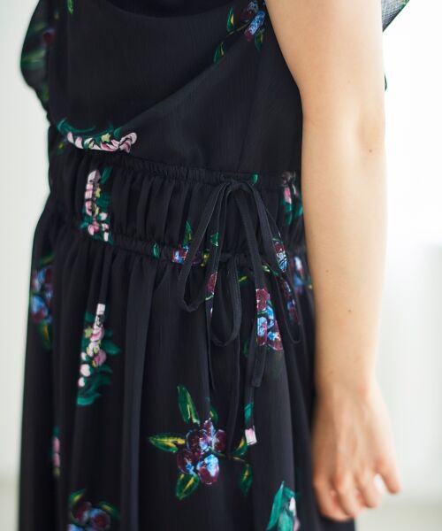 le.coeur blanc / ルクールブラン ロング・マキシ丈ワンピース | 《WEB/一部店舗限定アイテム》KAZUMIDOIボタニカルギャザーワンピース | 詳細14