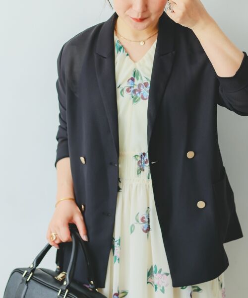 le.coeur blanc / ルクールブラン ロング・マキシ丈ワンピース | 《WEB/一部店舗限定アイテム》KAZUMIDOIボタニカルギャザーワンピース | 詳細25