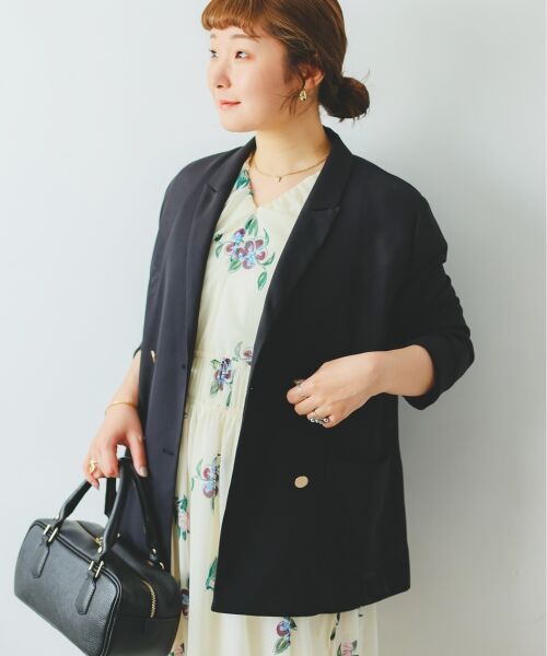 le.coeur blanc / ルクールブラン ロング・マキシ丈ワンピース | 《WEB/一部店舗限定アイテム》KAZUMIDOIボタニカルギャザーワンピース | 詳細26