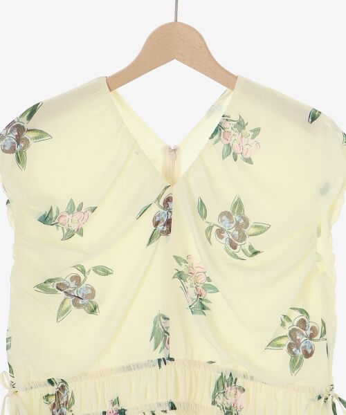 le.coeur blanc / ルクールブラン ロング・マキシ丈ワンピース | 《WEB/一部店舗限定アイテム》KAZUMIDOIボタニカルギャザーワンピース | 詳細28