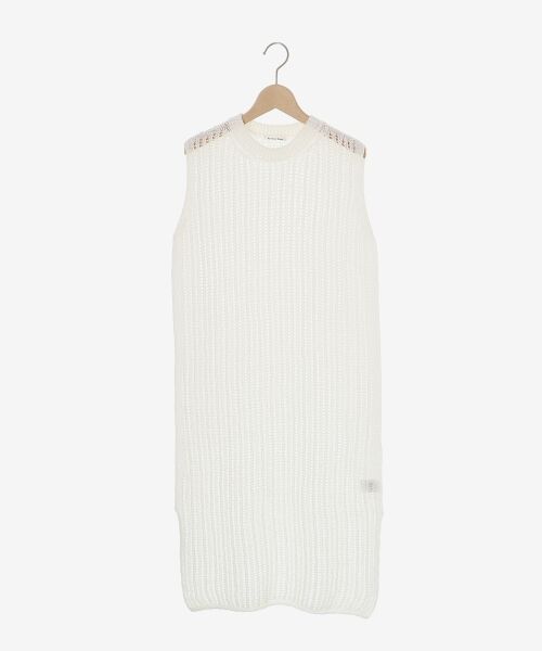 le.coeur blanc / ルクールブラン ロング・マキシ丈ワンピース | ハシゴ調透かし柄ホールガーメントワンピース | 詳細10