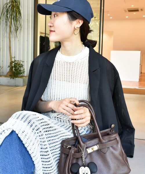 le.coeur blanc / ルクールブラン ロング・マキシ丈ワンピース | ハシゴ調透かし柄ホールガーメントワンピース | 詳細18