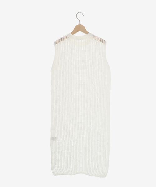 le.coeur blanc / ルクールブラン ロング・マキシ丈ワンピース | ハシゴ調透かし柄ホールガーメントワンピース | 詳細24