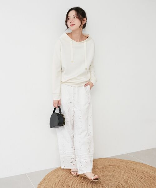 le.coeur blanc / ルクールブラン カットソー | 《WEB限定アイテム》パーカーライクデザイントップス | 詳細10