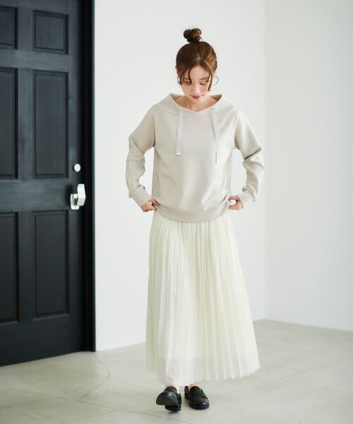 le.coeur blanc / ルクールブラン カットソー | 《WEB限定アイテム》パーカーライクデザイントップス | 詳細27