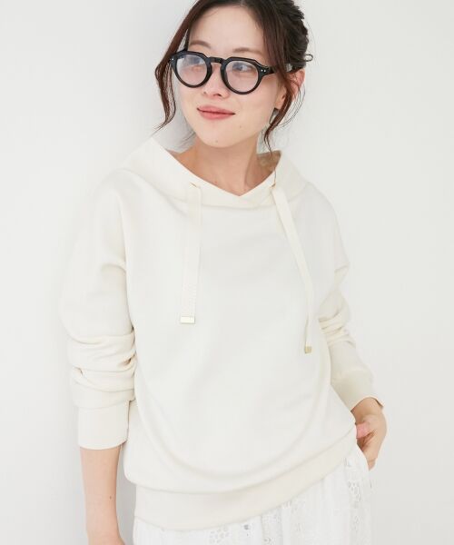 le.coeur blanc / ルクールブラン カットソー | 《WEB限定アイテム》パーカーライクデザイントップス | 詳細3