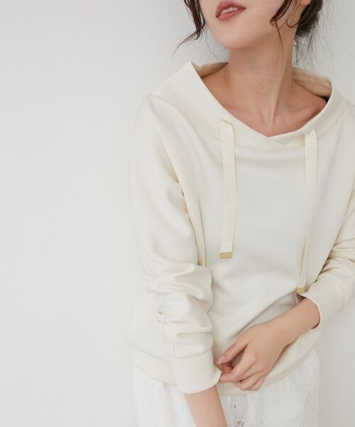 le.coeur blanc / ルクールブラン カットソー | 《WEB限定アイテム》パーカーライクデザイントップス | 詳細4