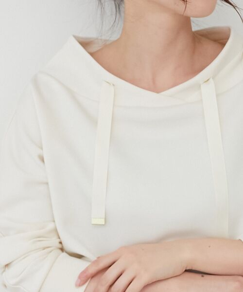 le.coeur blanc / ルクールブラン カットソー | 《WEB限定アイテム》パーカーライクデザイントップス | 詳細5