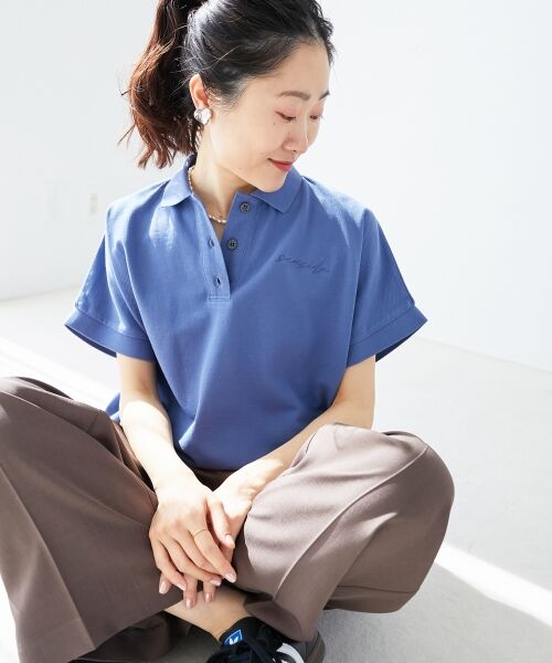 le.coeur blanc / ルクールブラン ポロシャツ | 《WEB限定アイテム》刺繍入りポロシャツ | 詳細13