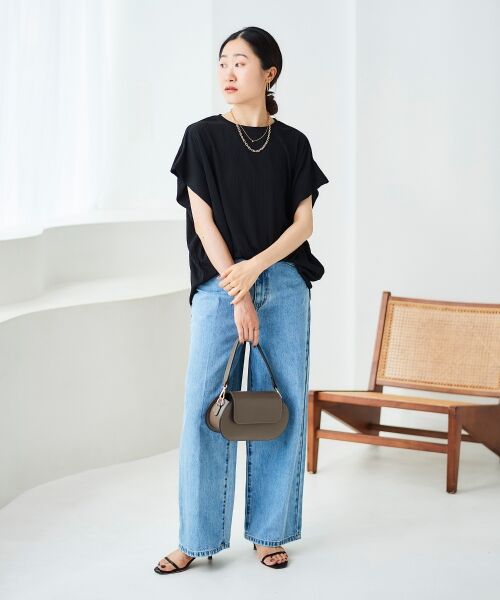 le.coeur blanc / ルクールブラン カットソー | 《WEB限定アイテム》ランダムリブショルダータックプルオーバー | 詳細11