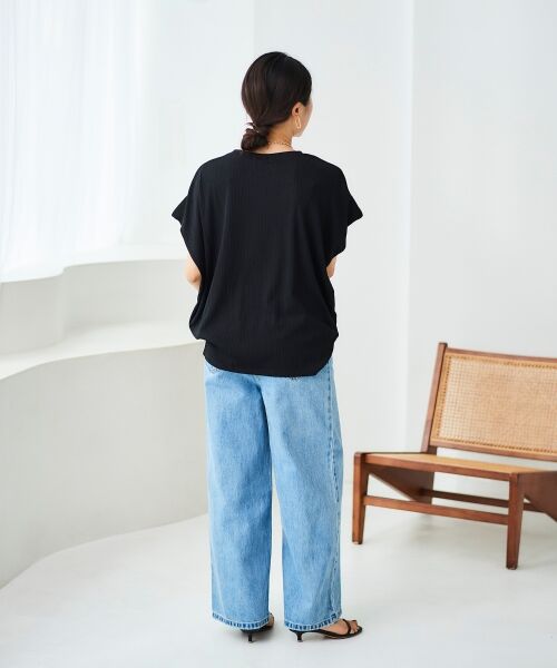 le.coeur blanc / ルクールブラン カットソー | 《WEB限定アイテム》ランダムリブショルダータックプルオーバー | 詳細12