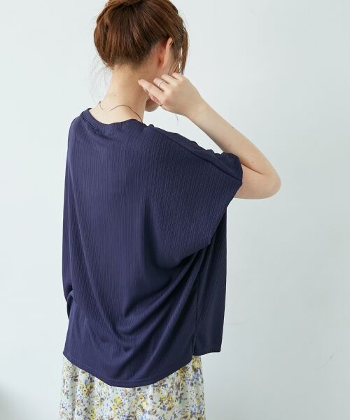 le.coeur blanc / ルクールブラン カットソー | 《WEB限定アイテム》ランダムリブショルダータックプルオーバー | 詳細16