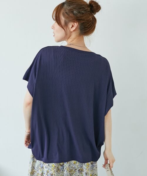 le.coeur blanc / ルクールブラン カットソー | 《WEB限定アイテム》ランダムリブショルダータックプルオーバー | 詳細17