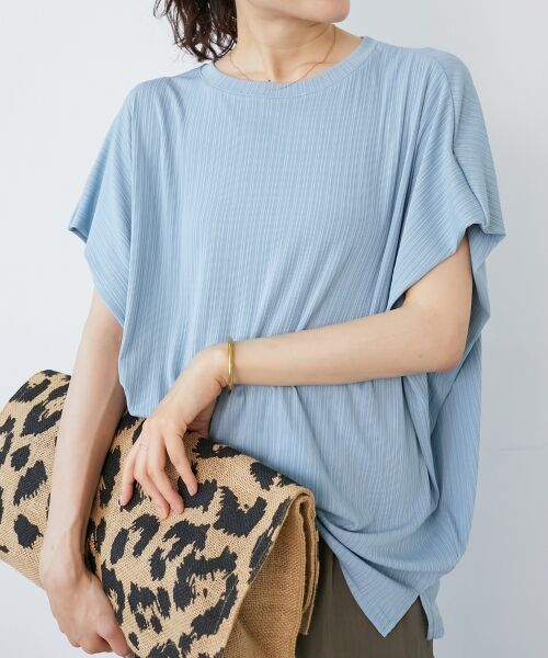 le.coeur blanc / ルクールブラン カットソー | 《WEB限定アイテム》ランダムリブショルダータックプルオーバー | 詳細2