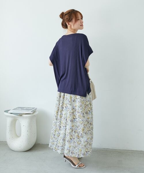 le.coeur blanc / ルクールブラン カットソー | 《WEB限定アイテム》ランダムリブショルダータックプルオーバー | 詳細20