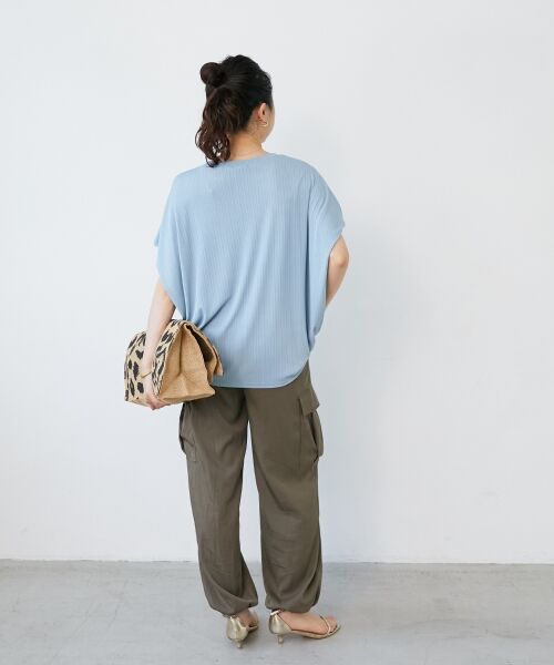 le.coeur blanc / ルクールブラン カットソー | 《WEB限定アイテム》ランダムリブショルダータックプルオーバー | 詳細21