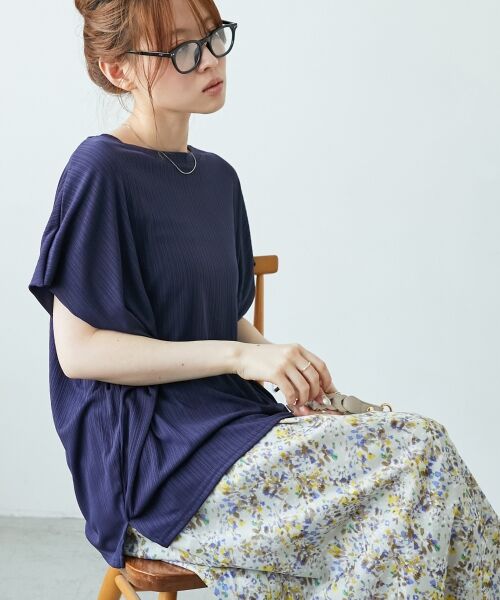 le.coeur blanc / ルクールブラン カットソー | 《WEB限定アイテム》ランダムリブショルダータックプルオーバー | 詳細22