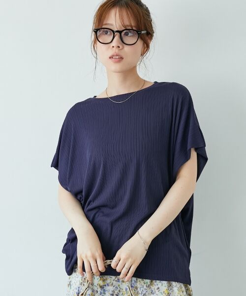 le.coeur blanc / ルクールブラン カットソー | 《WEB限定アイテム》ランダムリブショルダータックプルオーバー | 詳細25