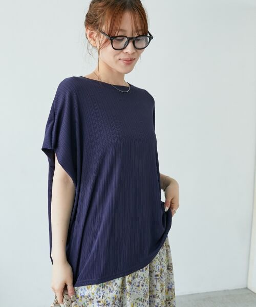 le.coeur blanc / ルクールブラン カットソー | 《WEB限定アイテム》ランダムリブショルダータックプルオーバー | 詳細26