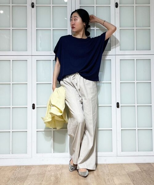 le.coeur blanc / ルクールブラン カットソー | 《WEB限定アイテム》ランダムリブショルダータックプルオーバー | 詳細29