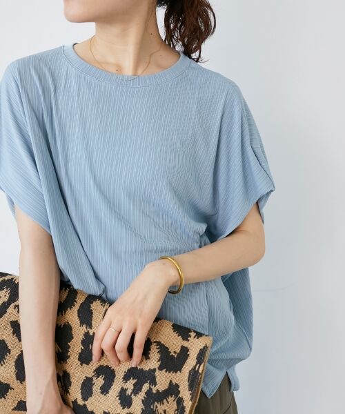 le.coeur blanc / ルクールブラン カットソー | 《WEB限定アイテム》ランダムリブショルダータックプルオーバー | 詳細3