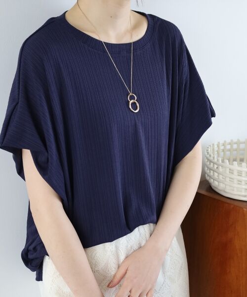 le.coeur blanc / ルクールブラン カットソー | 《WEB限定アイテム》ランダムリブショルダータックプルオーバー | 詳細30