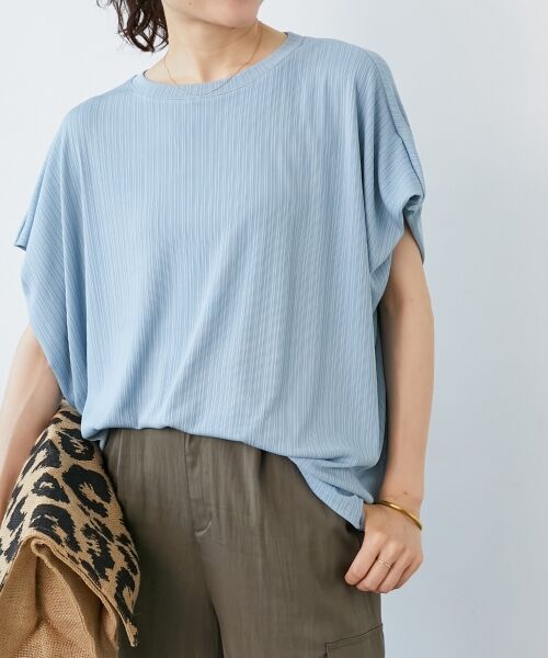 le.coeur blanc / ルクールブラン カットソー | 《WEB限定アイテム》ランダムリブショルダータックプルオーバー | 詳細4