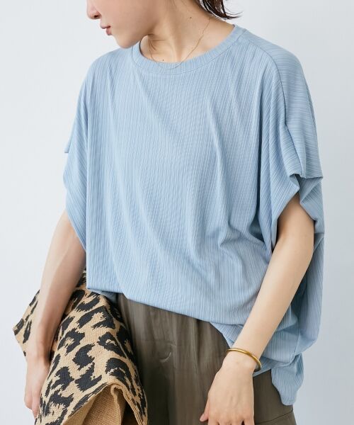 le.coeur blanc / ルクールブラン カットソー | 《WEB限定アイテム》ランダムリブショルダータックプルオーバー | 詳細5