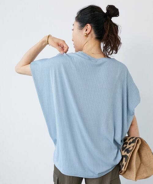 le.coeur blanc / ルクールブラン カットソー | 《WEB限定アイテム》ランダムリブショルダータックプルオーバー | 詳細8