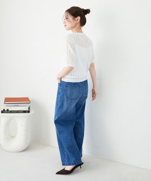 le.coeur blanc / ルクールブラン ニット・セーター | 《WEB限定アイテム》シアーストライプニット | 詳細18