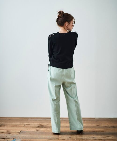 le.coeur blanc / ルクールブラン カーディガン・ボレロ | 《WEB限定アイテム》チュール刺繍Vネックカーディガン | 詳細28