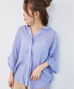 le.coeur blanc / ルクールブラン シャツ・ブラウス | 《WEB限定アイテム》バンドカラーガーゼブラウス