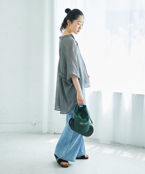 le.coeur blanc / ルクールブラン シャツ・ブラウス | 《WEB限定アイテム》バンドカラーガーゼブラウス | 詳細17