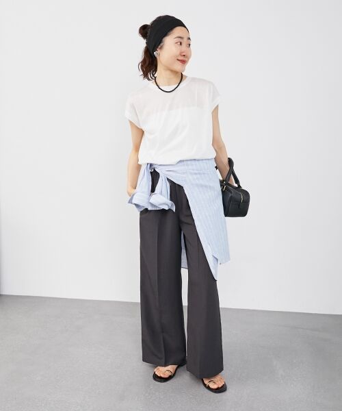 le.coeur blanc / ルクールブラン Tシャツ | シアーフレンチTEE | 詳細18