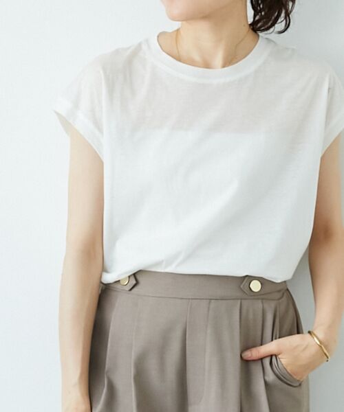 le.coeur blanc / ルクールブラン Tシャツ | シアーフレンチTEE | 詳細2