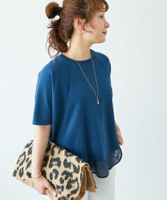 le.coeur blanc / ルクールブラン カットソー | 《手洗い可能》ラグラン布帛キリカエプルオーバー