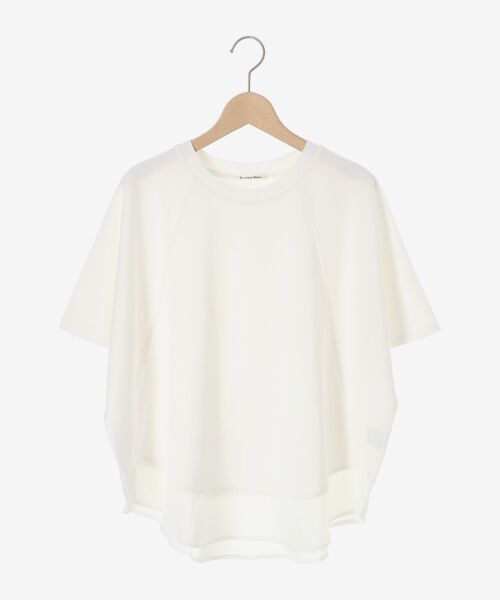 le.coeur blanc / ルクールブラン カットソー | 《手洗い可能》ラグラン布帛キリカエプルオーバー | 詳細1