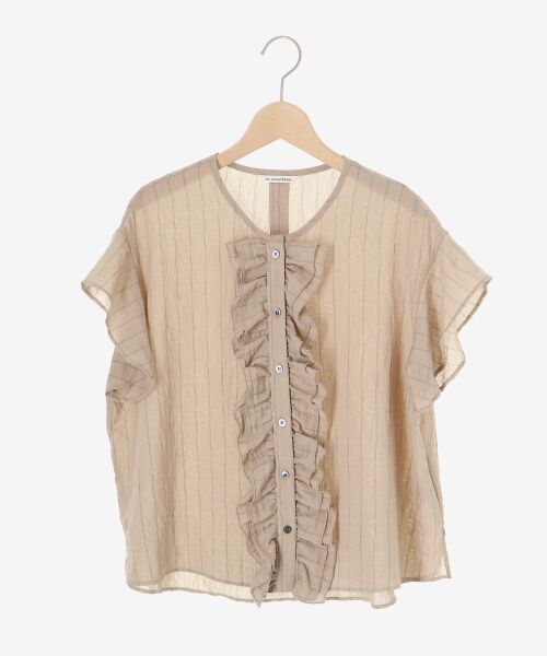 le.coeur blanc / ルクールブラン シャツ・ブラウス | ストライプフロントフリルブラウス | 詳細1