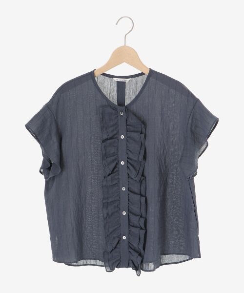 le.coeur blanc / ルクールブラン シャツ・ブラウス | ストライプフロントフリルブラウス | 詳細18